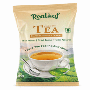RealLeaf Strong CTC Tea – Blend of Assam & Dooars (250g)